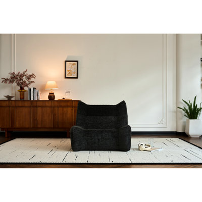 Fauteuil à billes gris pour adultes - Plancher paresseux surdimensionné confortable avec, haute éponge, chenille, ergonomique et bonne posture gris, adultes, surdimensionné, confortable, ergonomique, divertissement
