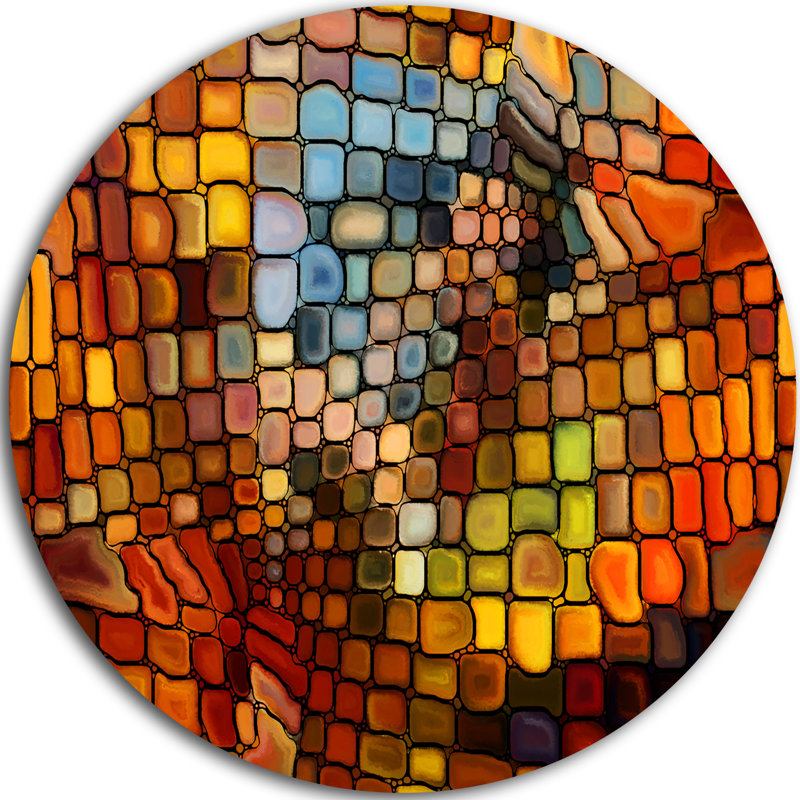 «Dreaming of Stain Glass», impression sur métal, H 23 po x l 23 po x P 1 po