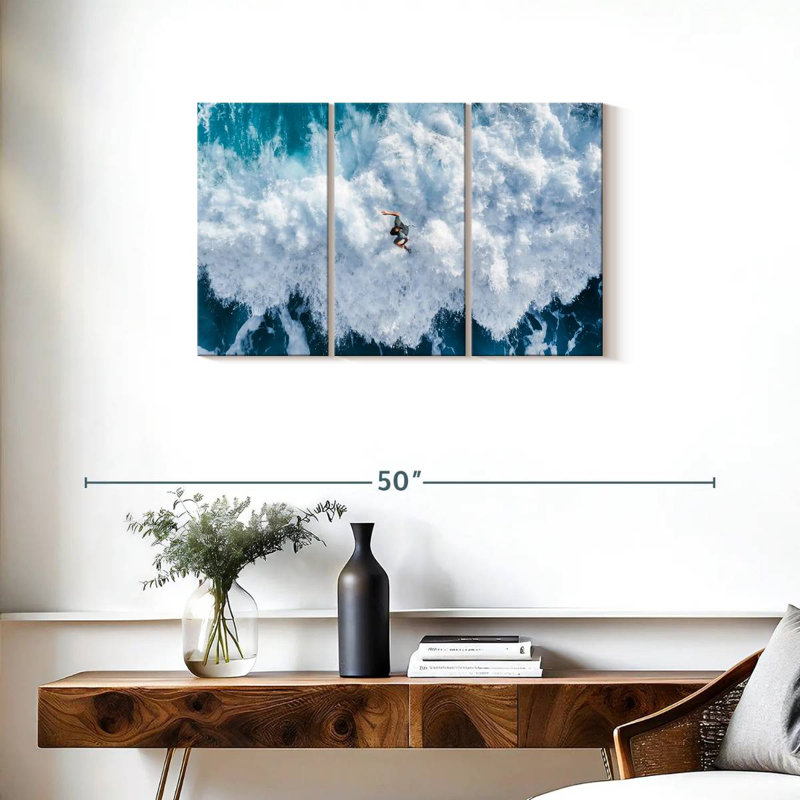 Senne Surfer On Wave Crest, 20" H x 33" W