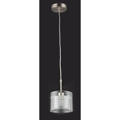 Luminaire suspendu cylindrique à 1 lumière Postel