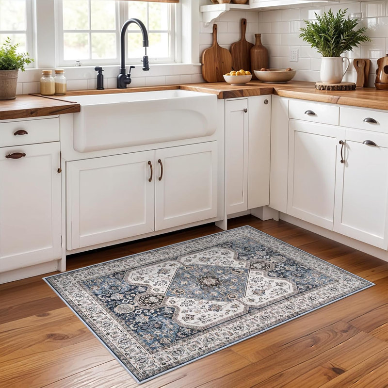 Washable Rug with Non Slip Backing, Rectangle 2' x 3'