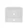 White Rectangular Wall Mount Bathroom Sink without Faucet and Overflow