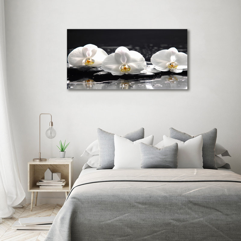 Orchid - No Frame Print on Glass, 70cm H x 140cm W x 2cm D, Canvas