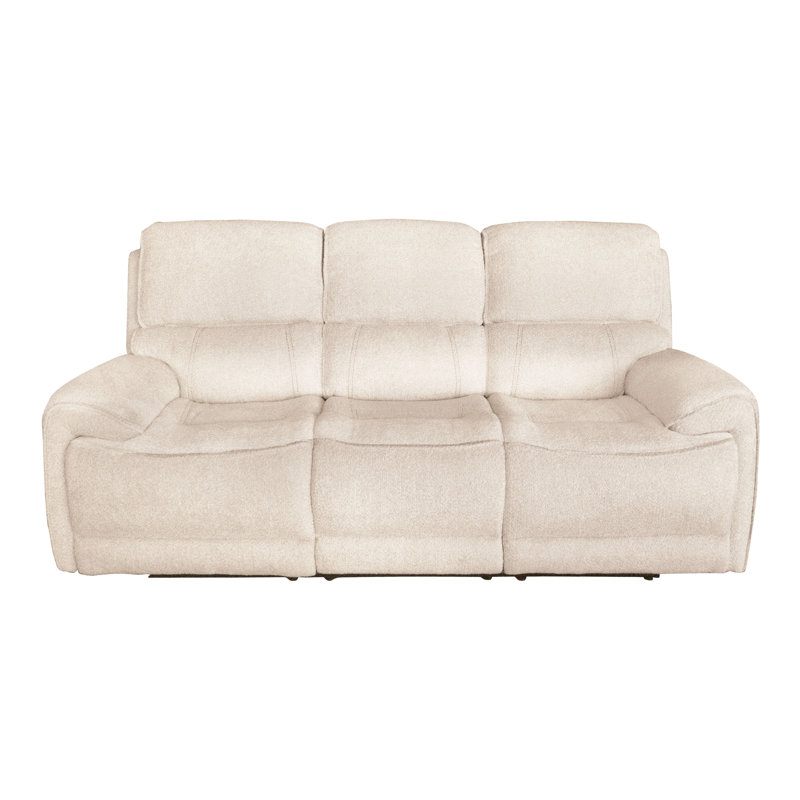 Canapé inclinable électrique avec trousse d'entretien Vernalee, 100 % polyester beige