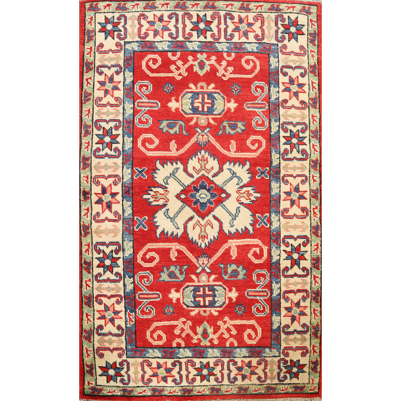 Tapis oriental géométrique Kazak 4