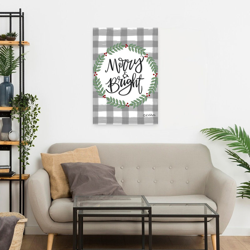 Merry Bright Art contemporain, H 24 po x l 16 po
