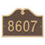 Hillsdale 1-Line Wall Address Plaque-1459016914