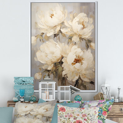 «Beige fragrant Peony Bliss III», reproduction sur toile