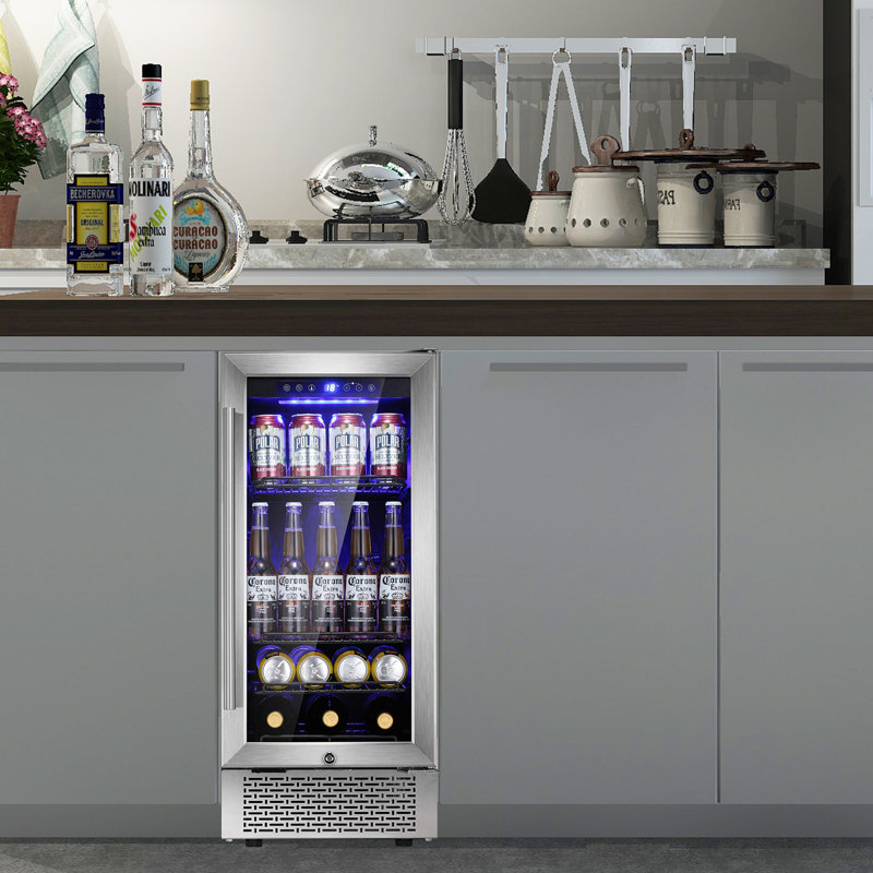 Mini réfrigérateur 15 pouces avec refroidisseur à vin Buit-In