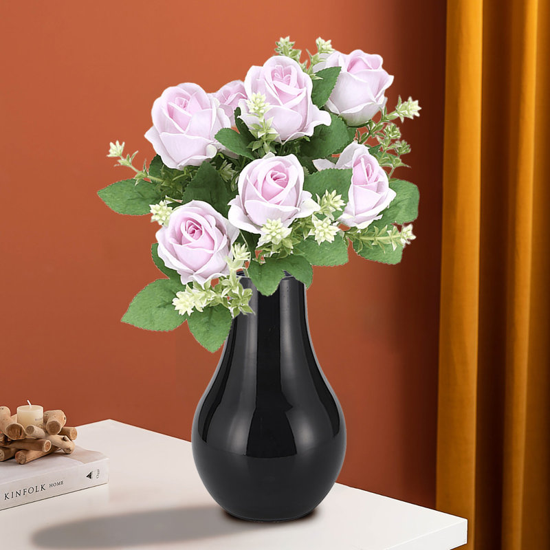  Faux fleurs artificielles pour la décoration de la maison Bouquet de fleurs de la maison, Mauve