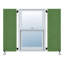Paire de 3 panneaux égaux et de volets à panneaux surélevés architectural Atlantic-36952714-36952726-36952766