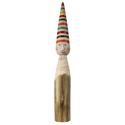 Wood Boy avec un grand chapeau, Asst