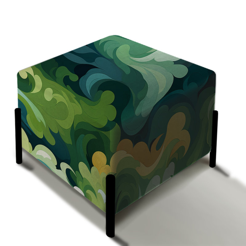 Camo Dreamscape Camouflage - Repose-pieds carré abstrait