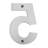 Barton 6-Inch Floating Mount Steel House Number for Address Sign (Black)-49282787-49281537
