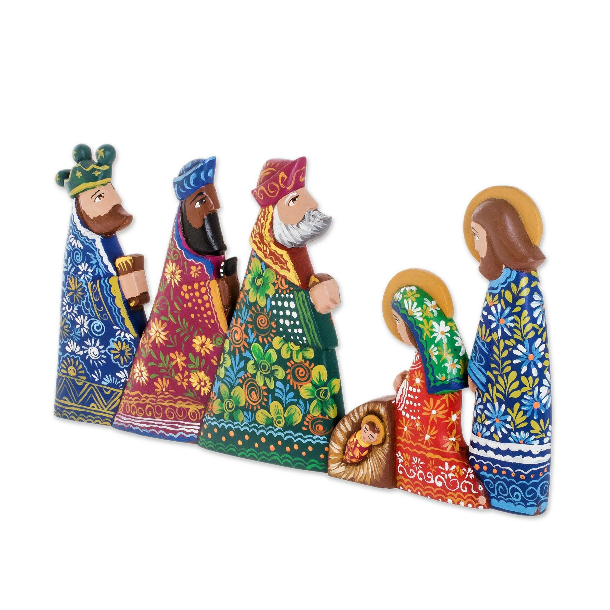 The Holiday Aisle® Bardolph Good Night Wood Nativity Set | Wayfair