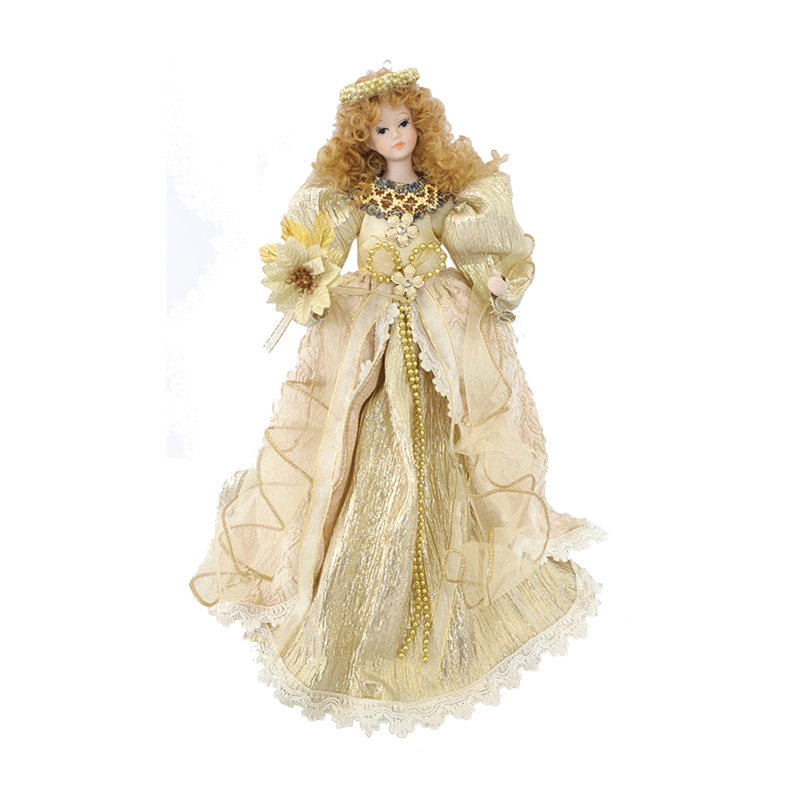 16" Cream Angel Tree Topper