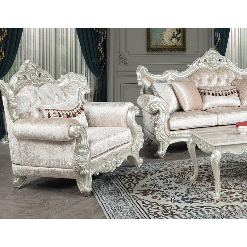  Fauteuil victorien rembourré Assago 