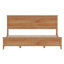 Lit plateforme en bois massif d'inspiration scandinave avec sommier à lattes robuste - élégant et robuste-1006537422