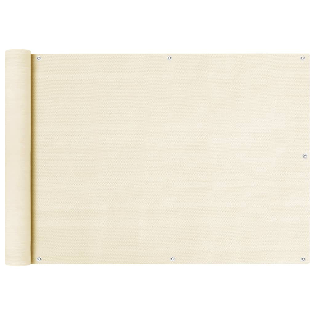 Mairie Balcony Screen Cream 75X400 Cm HDPE
