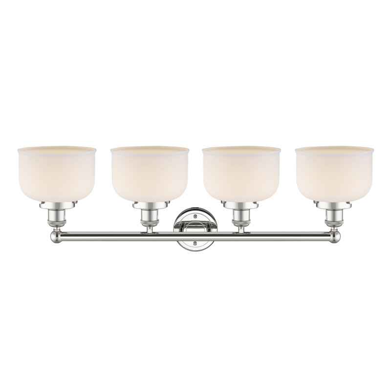 Annagene 4 - Light Dimmable Vanity Light, Matte White, Polished Nickel