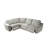 Upholstered Power Motion Modular 4-Piece 3-Recliner L-Sectional-2016726932