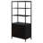 Kenneth Black 3-Shelf Radio Weave Accent Cabinet-1394946467