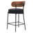 Counter Height bar stools, 24" bar stools , Boucle Counter Stools With Back, Boucle bar stools For Kitchen Island, Dining Room(Set Of 4)-113610023