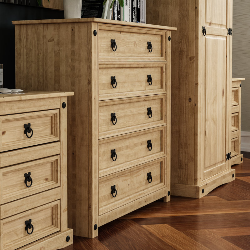 Harold Solid Wood Piece Bedroom Set