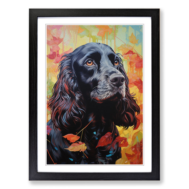 Single Picture Frame Print on Wood, Black Framed, 46cm H x 34cm W