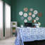 Nappe en coton à motif floral-605359266