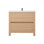 Meuble-lavabo simple 35,5 po avec plateau en acrylique Rosner