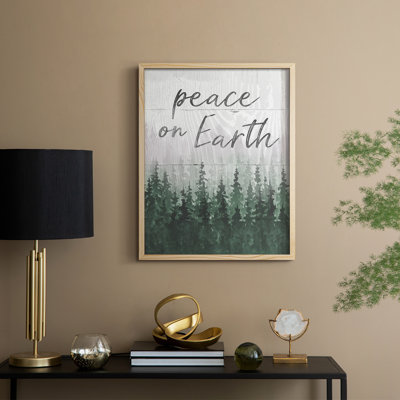 Peace on Earth Framed Print - Solid Wood