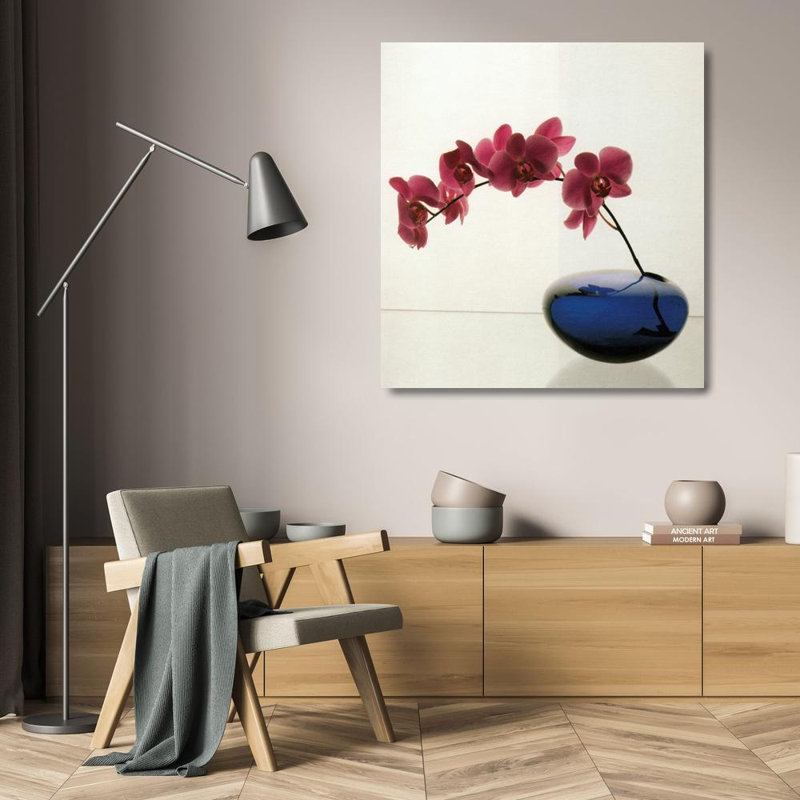 Orchidées, 1985, H 21 po x l 20 po