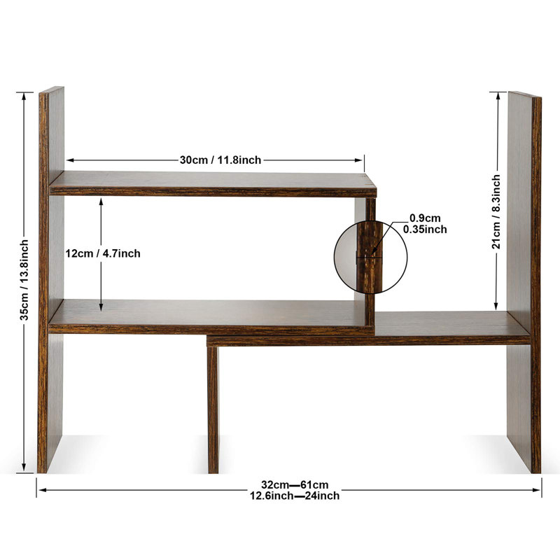 Bamboo Desk Organiser, Brown