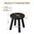 Solid Wood Stool Footstool,Small Round Wooden Ottoman,Plant Stand, Wood Accent Stool-1000522422