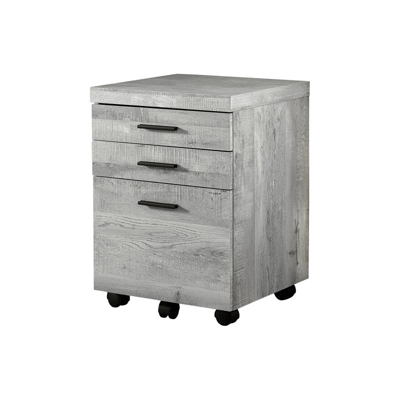File Cabinet, Rolling Mobile, Storage Drawers, Printer Stand, Office, Gray