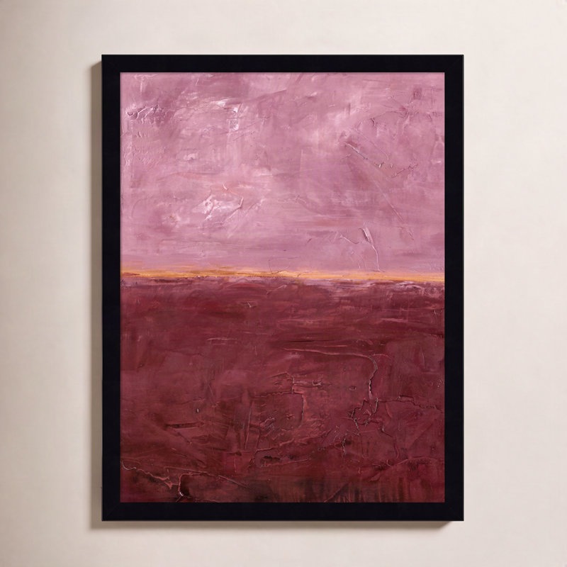 «Edge Rose» par Design Fabrikken, impression sur bois encadrée, Noir, H 21 po x l 16 po