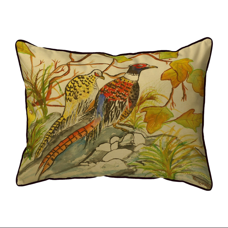Coussin lombaire d'extérieur Pheasant, 20 po x 24 po