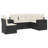 Vidaxl Garden Sofa Set Black, Cream White