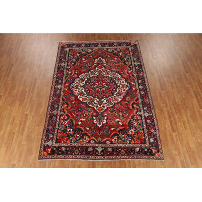 Floral Wool Traditional Area Rug 7x11