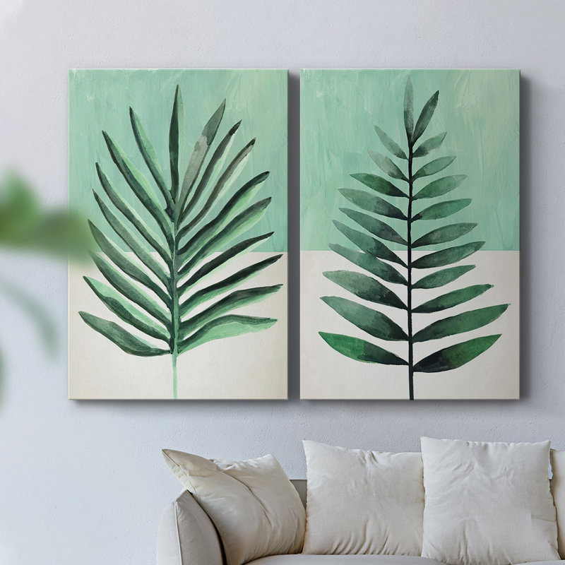 Toile tendue Verging Palm I-Premium Gallery - prête à être accrochée, H 27 po x l 18 po