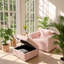 Fauteuil modulaire contemporain avec repose-pieds avec rangement Aurelia