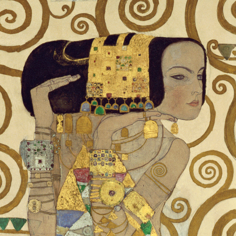 Expectation by Gustav Klimt - Wrapped Canvas Print, 76cm H x 76cm W