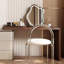 Coiffeuse avec miroir lumineux, 6 tiroirs, 1 chaise-1920502753