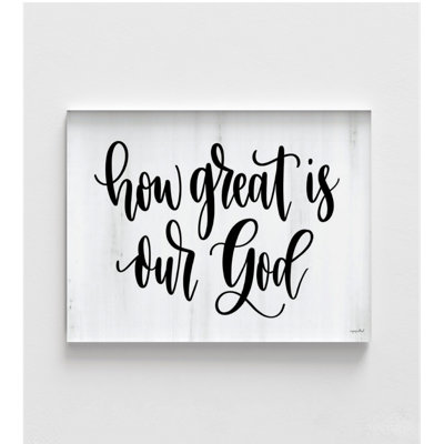 How Great Is Our God, Framed Psalm 145 Print, And Christian Air Bnb Wall Decor, Extra Large God Poster, Pastor Office Decor