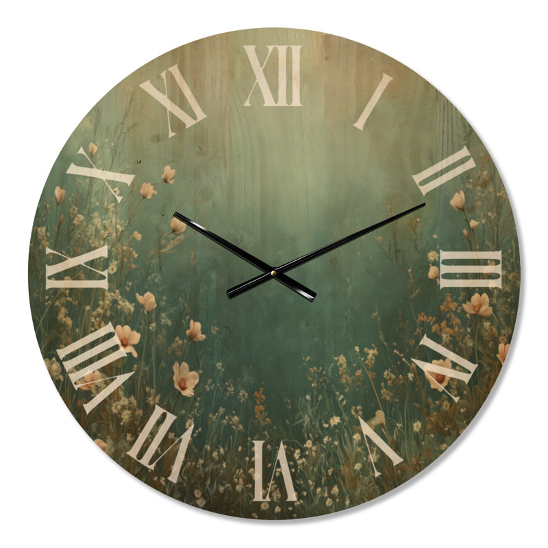 Horloge murale Botanical Wood, Large