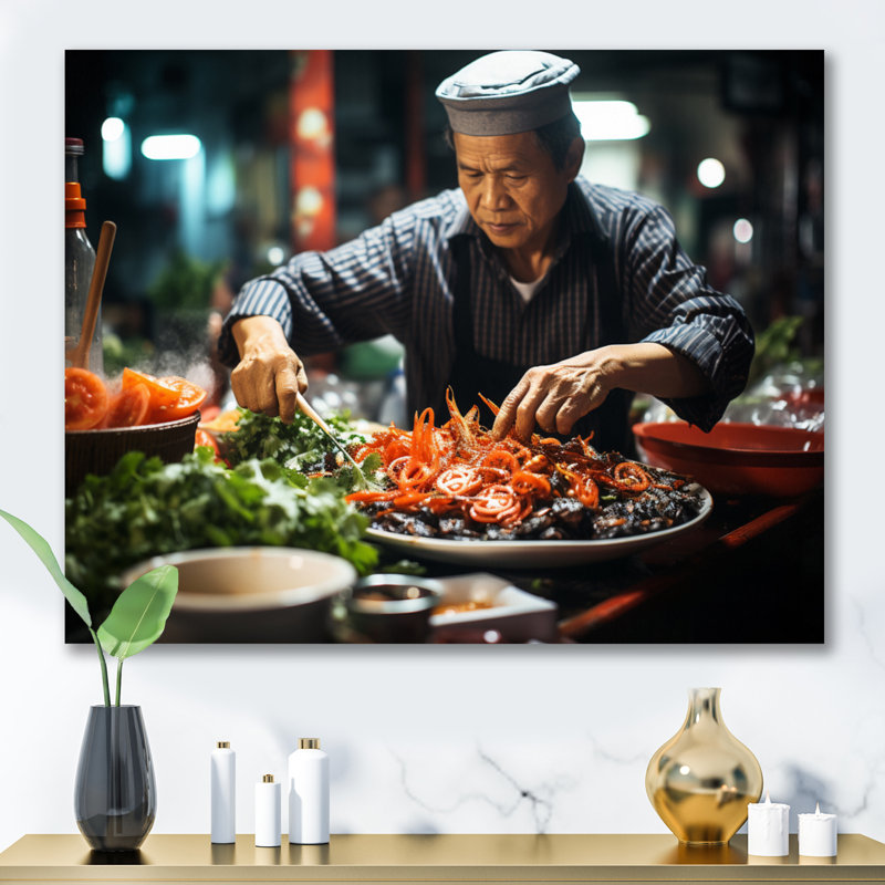 Vietnamese Street Food II, Toile tendue, H 34 po x l 44 po x P 1,5 po