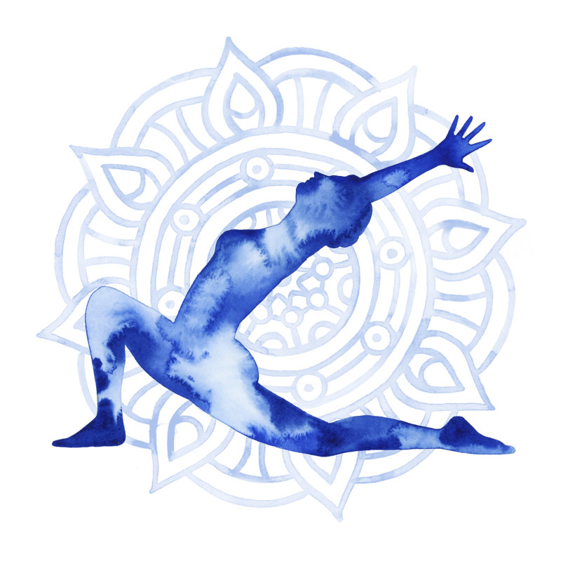 Yoga Flow II, H 30 po x l 30 po x P 1,25 po