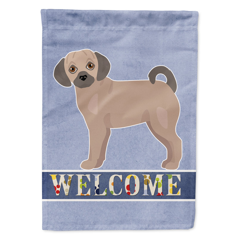 Drapeau impérial Shih Tzu Welcome Garden taille 9EC59815D20042D399EE9FCE8498D299, Puggle fauve