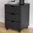 3-Drawer Vertical Filing Cabinet Rolling Wood Mobile File Cabinets Under Desk For Home Office With Casters-481628953